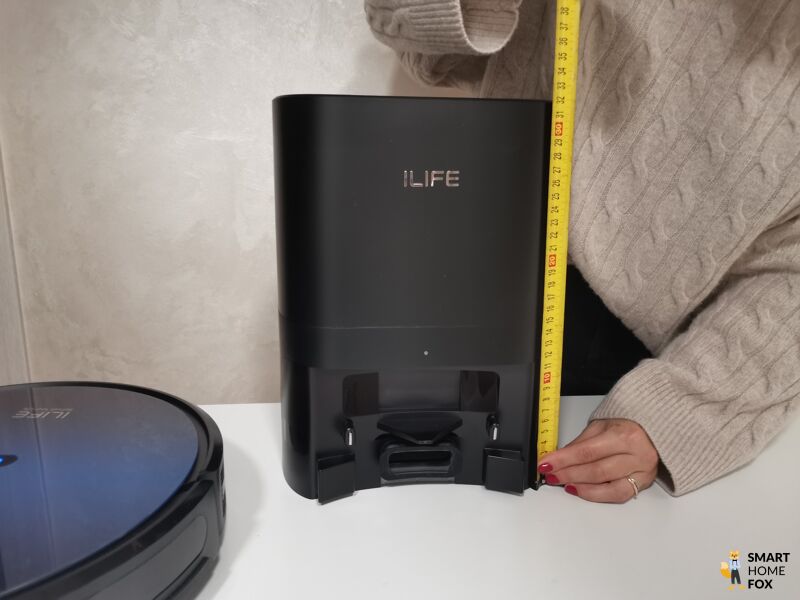 Высота станции самоочистки iLife T10s